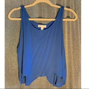 Royal Blue Open Back Crop Top